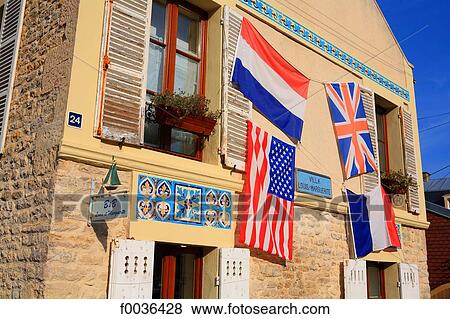 France, Normandy, Arromanches, shelter View Large Photo Image Stock Photo - France, Normandy, Arromanches, shelter. Fotosearch