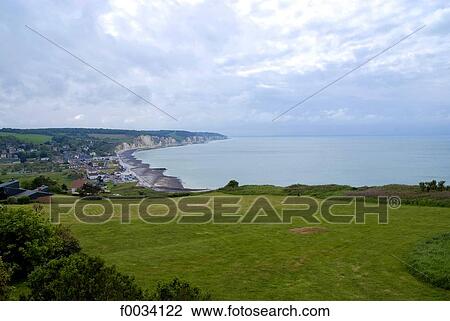 France, Normandy, between Dieppe and Saint-Valery-en-Caux, landscape View Large Photo Image Stock Image - France, Normandy, between Dieppe and Saint-Valery-en-Caux, landscape. Fotosearch