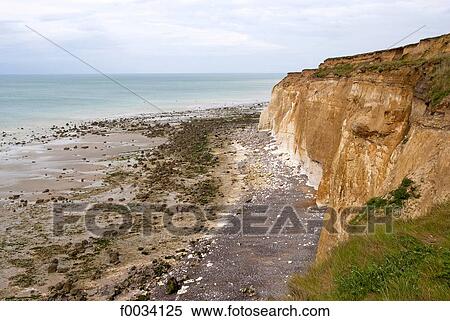 France, Normandy, between Dieppe and Saint-Valery-en-Caux, cliffs View Large Photo Image Stock Photography - France, Normandy, between Dieppe and Saint-Valery-en-Caux, cliffs. Fotosearch