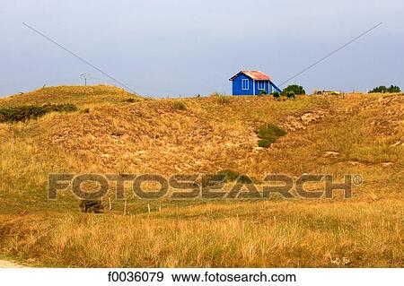 France, Normandy, Gouville sur Mer, hut View Large Photo Image Stock Photo - France, Normandy, Gouville sur Mer, hut. Fotosearch