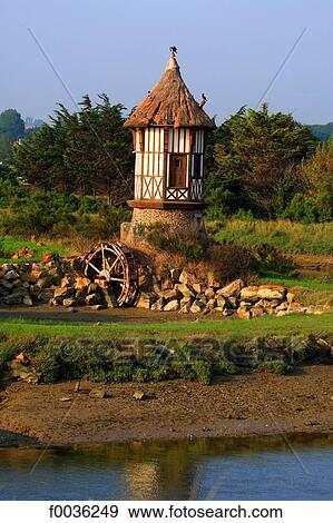 France, Normandy, Graye sur Mer, windmill View Large Photo Image Stock Photo - France, Normandy, Graye sur Mer, windmill. Fotosearch