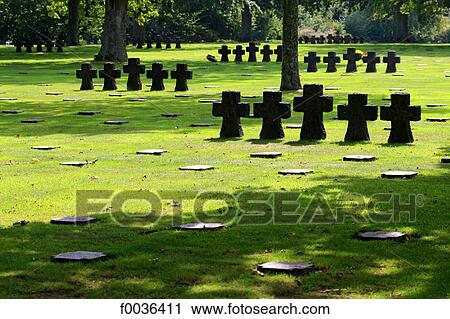 France, Normandy, La Cambe, german cemetary View Large Photo Image Stock Image - France, Normandy, La Cambe, german cemetary. Fotosearch