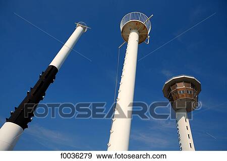Stock Photo - France, Normandy, Le Havre, port authority. Fotosearch