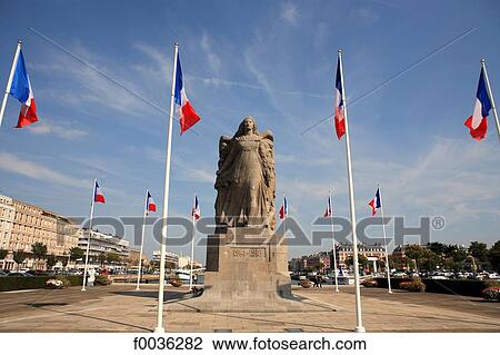 Stock Image - France, Normandy, Le Havre, war memorial. Fotosearch