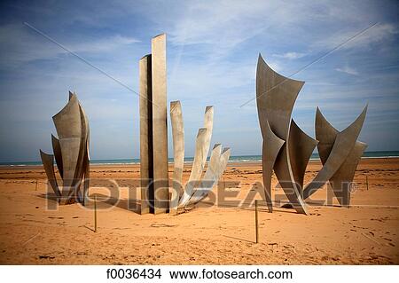 France, Normandy, Saint Laurent sur Mer, Omaha Beach, memorial View Large Photo Image Picture - France, Normandy, Saint Laurent sur Mer, Omaha Beach, memorial. Fotosearch
