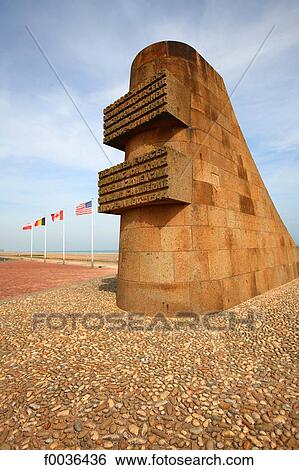 France, Normandy, Saint Laurent sur Mer, Omaha Beach, memorial View Large Photo Image Stock Photograph - France, Normandy, Saint Laurent sur Mer, Omaha Beach, memorial. Fotosearch
