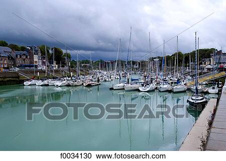 France, Normandy, Saint-Valery-en-Caux, the port View Large Photo Image Stock Image - France, Normandy, Saint-Valery-en-Caux, the port. Fotosearch