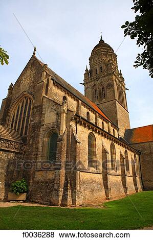 Stock Photo - France, Normandy, Sainte Marie du Mont, church. Fotosearch