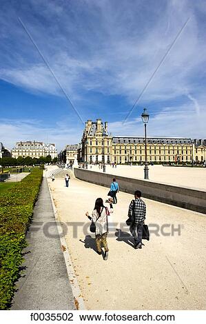 France, Paris (75), Ile de France, toward the Louvre View Large Photo Image Stock Image - France, Paris (75), Ile de France, toward the Louvre. Fotosearch