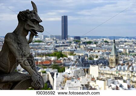 France, Paris (75), Ile de France, gargoyle of Notre Dame View Large Photo Image Stock Image - France, Paris (75), Ile de France, gargoyle of Notre Dame. Fotosearch