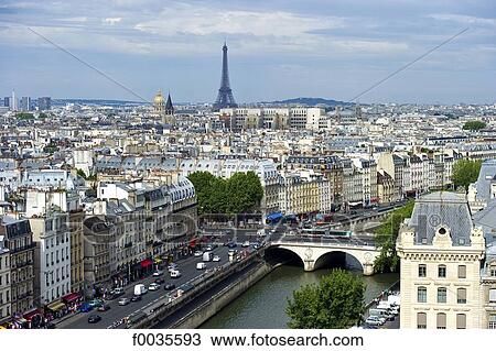 France, Paris (75), Ile de France, Paris from Notre Dame View Large Photo Image Stock Image - France, Paris (75), Ile de France, Paris from Notre Dame. Fotosearch