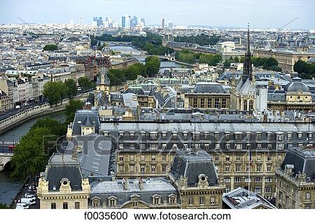 France, Paris (75), Ile de France, Paris from Notre Dame View Large Photo Image Stock Image - France, Paris (75), Ile de France, Paris from Notre Dame. Fotosearch
