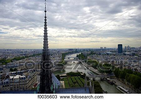Stock Image - France, Paris (75), Ile de France, gargoyle of Notre Dame. Fotosearch
