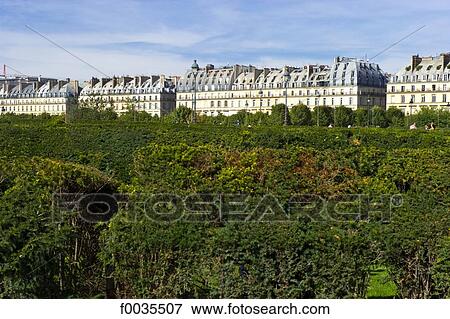 Stock Photo - France, Paris (75), Ile de France, Carrousel garden. Fotosearch