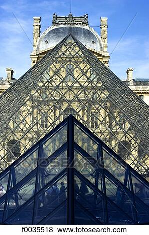 France, Paris (75), Ile de France, Louvre, the pyramid View Large Photo Image Stock Photo - France, Paris (75), Ile de France, Louvre, the pyramid. Fotosearch