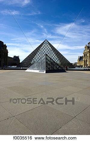 France, Paris (75), Ile de France, Louvre, the pyramid View Large Photo Image Stock Photograph - France, Paris (75), Ile de France, Louvre, the pyramid. Fotosearch