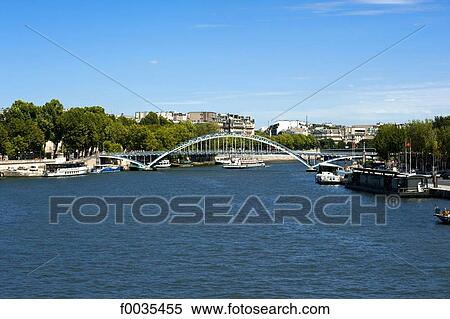 Stock Photography - France, Paris (75), Ile de France, Debilly footbridge. Fotosearch