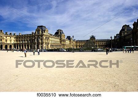 France, Paris (75), Ile de France, the Louvre from the carrousel View Large Photo Image Stock Image - France, Paris (75), Ile de France, the Louvre from the carrousel. Fotosearch