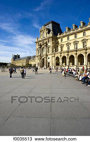 France, Paris (75), Ile de France, the Louvre, cour Napoleon View Large Photo Image Stock Image - France, Paris (75), Ile de France, the Louvre, cour Napoleon. Fotosearch