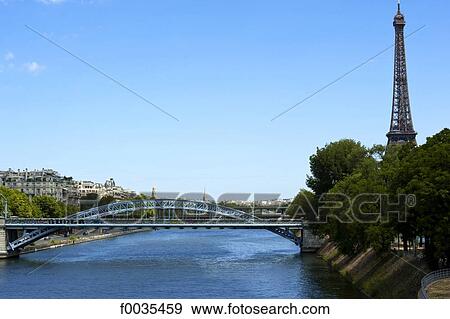France, Paris (75), Ile de France, the Eiffel tower and the pont de Grenelle View Large Photo Image Stock Photo - France, Paris (75), Ile de France, the Eiffel tower and the pont de Grenelle. Fotosearch