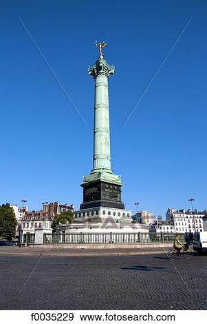 France, Paris, Bastille square, july column View Large Photo Image Stock Photo - France, Paris, Bastille square, july column. Fotosearch
