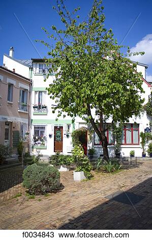 France, Paris, Butte-aux-Cailles View Large Photo Image Stock Image - France, Paris, Butte-aux-Cailles. Fotosearch