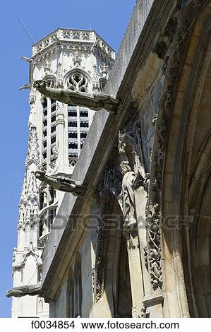 France, Paris, church of saint germain l'auxerrois, gargoyles View Large Photo Image Picture - France, Paris, church of saint germain l'auxerrois, gargoyles. Fotosearch