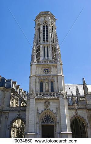 Stock Image - France, Paris, church of saint germain l'auxerrois. Fotosearch