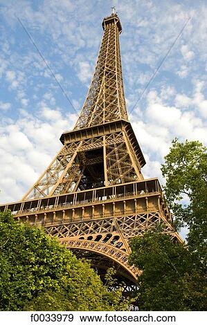 Stock Photo - France, Paris, Eiffel tower. Fotosearch