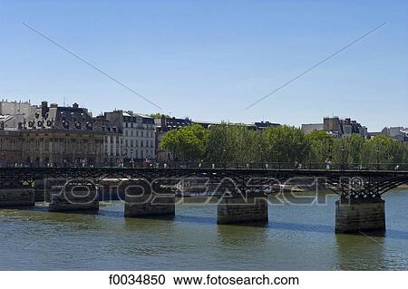 France, Paris, le pont des arts View Large Photo Image Stock Image - France, Paris, le pont des arts. Fotosearch