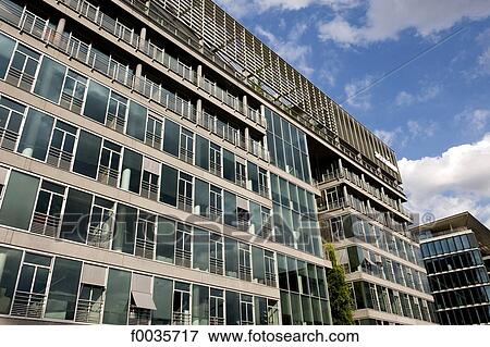 Stock Photo - France, Paris, modern building. Fotosearch
