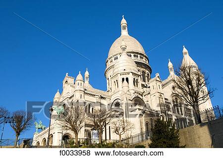 France, Paris, Montmartre, basilique du sacré cœur View Large Photo Image Stock Photo - France, Paris, Montmartre, basilique du sacré cœur. Fotosearch