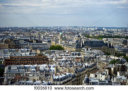 France, Paris, Paris from Notre Dame View Large Photo Image Stock Image - France, Paris, Paris from Notre Dame. Fotosearch