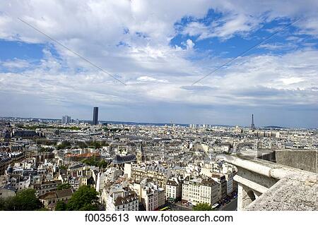 Stock Image - France, Paris, Paris from Notre Dame. Fotosearch