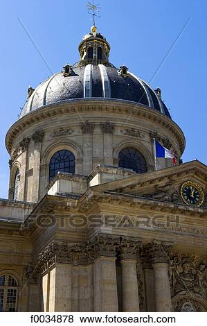 Stock Photo - France, Paris, quai Conti, institut de France. Fotosearch