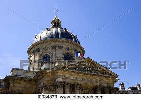 Stock Photo - France, Paris, quai Conti, institut de France. Fotosearch