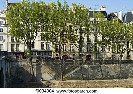France, Paris, quai des célestins View Large Photo Image Picture - France, Paris, quai des célestins. Fotosearch