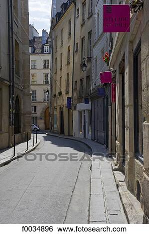 France, Paris, quartier Saint Paul View Large Photo Image Stock Photograph - France, Paris, quartier Saint Paul. Fotosearch