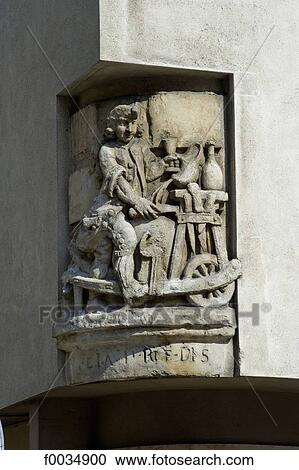 France, Paris, sculpture at the corner of la rue Charlemagne View Large Photo Image Stock Image - France, Paris, sculpture at the corner of la rue Charlemagne. Fotosearch