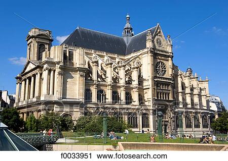 Stock Image - France, Paris, St Eustache church. Fotosearch