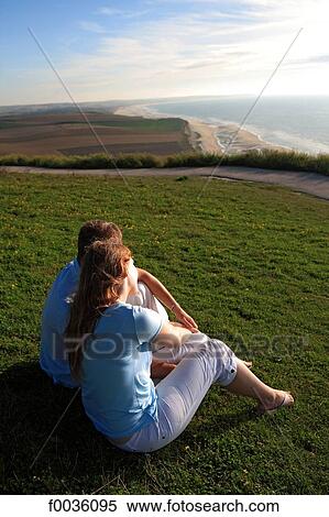 France, Pas de Calais, Douai, cap Blanc Nez, couple View Large Photo Image Stock Photography - France, Pas de Calais, Douai, cap Blanc Nez, couple. Fotosearch