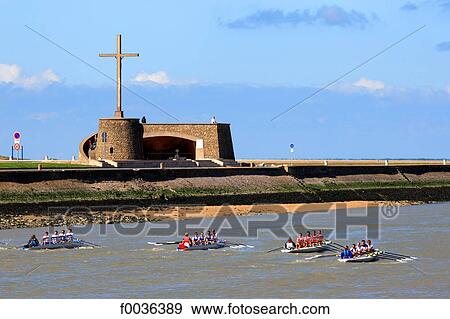 Stock Photo - France, Pas de Calais, Grand-Fort Philippe, embankment. Fotosearch
