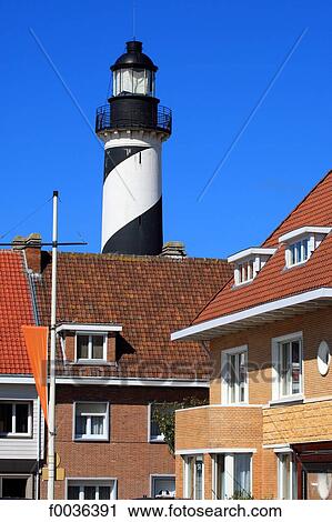 Stock Image - France, Pas de Calais, Gravelines, Petit Fort Philippe, embankment. Fotosearch