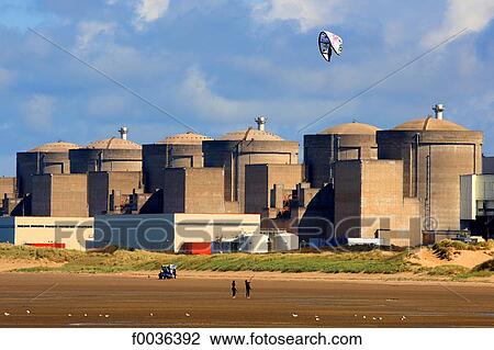 Stock Image - France, Pas de Calais, Gravelines, nuclear power station. Fotosearch