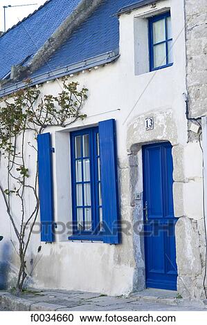 Stock Image - France, Pays de la Loire, Piriac-sur-Mer, architectural detail. Fotosearch