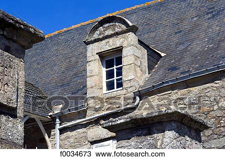 Stock Image - France, Pays de la Loire, Piriac-sur-Mer, architectural detail. Fotosearch
