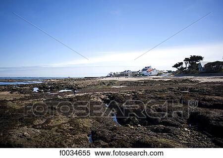 France, Pays de la Loire, Piriac-sur-Mer, seaside View Large Photo Image Stock Photography - France, Pays de la Loire, Piriac-sur-Mer, seaside. Fotosearch