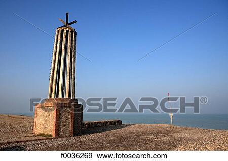 France, Picardie, Cayeux sur Mer, lighthouse View Large Photo Image Stock Photo - France, Picardie, Cayeux sur Mer, lighthouse. Fotosearch