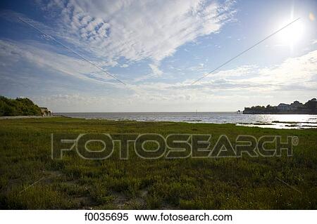 Stock Photography - France, Poitou Charentes, estuary of Talmont sur Gironde. Fotosearch