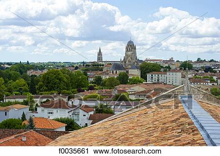 France, Poitou Charentes, Saintes from the abbaye aux dames View Large Photo Image Stock Image - France, Poitou Charentes, Saintes from the abbaye aux dames. Fotosearch